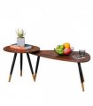 Nesting Coffee Tables Set of 2 Stackable End Tables Sofa Side Desk Home Office