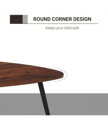 Nesting Coffee Tables Set of 2 Stackable End Tables Sofa Side Desk Home Office