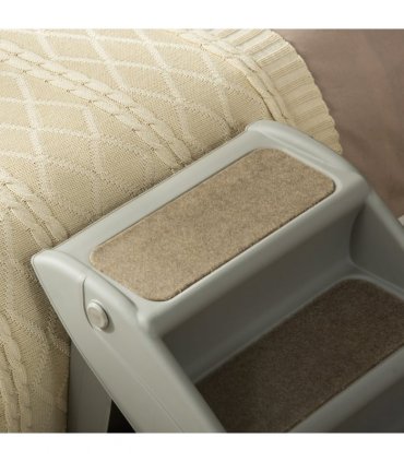 Portable Dog Steps for Bed, Sofa Non-Slip Pet Stairs for Cats, Dogs - Grey