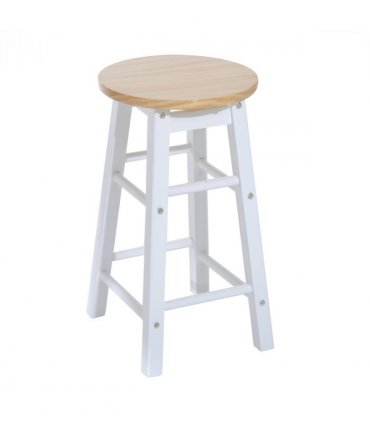 3pc Wooden Kitchen Cart Mobile Rolling Trolley Folding Stools Wheels Drawers