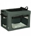 60cm Foldable Pet Carrier Cat Bag w/ Cushion for Cats and Miniature Dogs - Grey