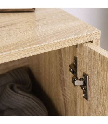 Embossed Arrow Storage Cabinet w/ Adjustable Shelf Metal Frame Handles Stylish