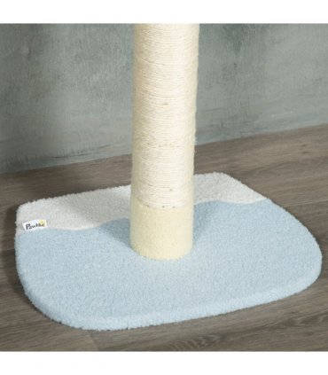 260cm Height Adjustable Floor-To-Ceiling Cat Tree w/ Anti-Slip Kit - Yellow