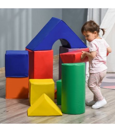 11 Pcs Kids Soft Foam Puzzle Play Blocks Set Learning Toddler Activity Fun Toy