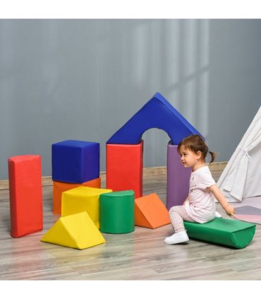 11 Pcs Kids Soft Foam Puzzle Play Blocks Set Learning Toddler Activity Fun Toy