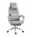 Ergonomic Home Office Chair 360 Swivel with Footrest Height Adjustable Grey
