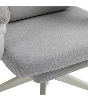 Ergonomic Home Office Chair 360 Swivel with Footrest Height Adjustable Grey