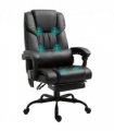 6-Point PU Leather Massage Racing Chair Electric Padded Angle Adjustable Remote