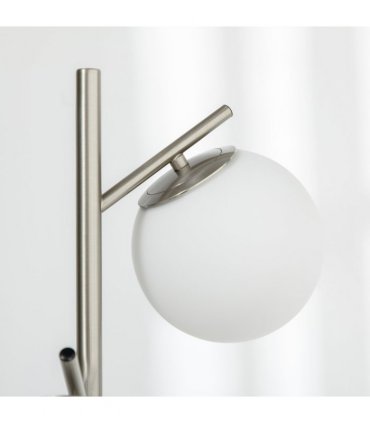 Modern Floor Lamp for Living Room Bedroom, 3 Light Tree Standing Lamp, Silver
