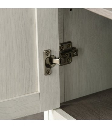 Bathroom Storage Cabinet White Tall Linen Tower Adjustable Shelf Particle Board