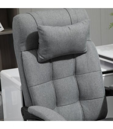 Ergonomic Office Chair Light Grey 116-124H x 66W x 76Dcm Thick Sponge Padding