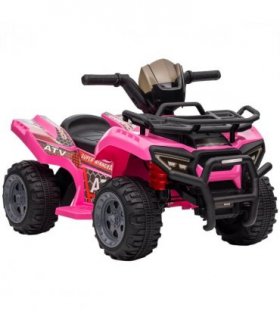 Kids Ride-on Four Wheeler ATV Car Pink Electric 45min Play 45H x 70L x 42Wcm