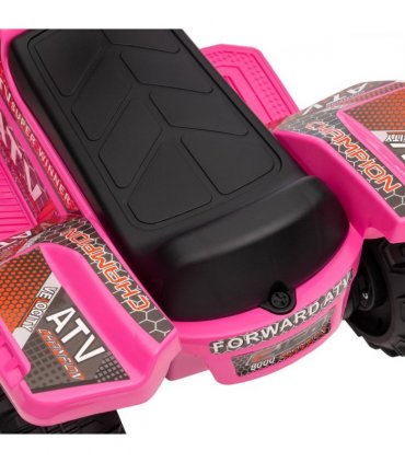 Kids Ride-on Four Wheeler ATV Car Pink Electric 45min Play 45H x 70L x 42Wcm
