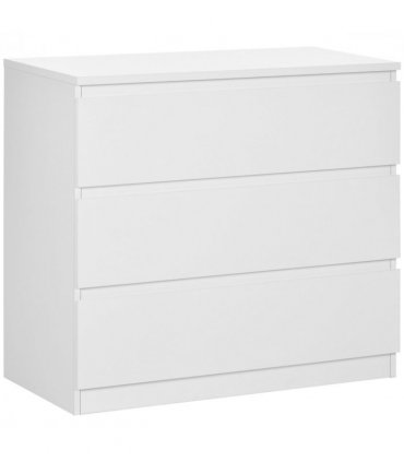Chest of Drawers 3-Drawer Dresser Storage Organiser for Bedroom, White