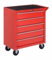 Roller Tool Cabinet Storage Box 5 Drawers Wheels Caster Garage Workshop Red