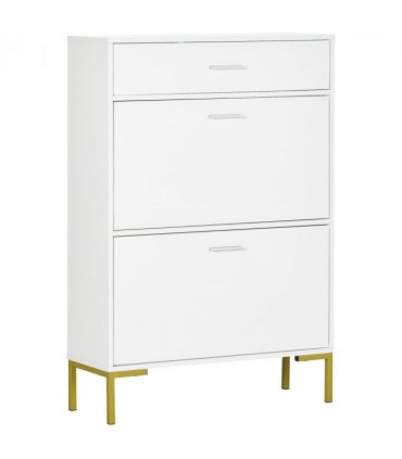 Modern Shoe Cupboard for Hallway w/ Flip Drawers 12 Pair Shoe Storage Organizer