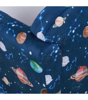 Children Kids Mini Sofa Armchair, Planet-Themed Chair, for Bedroom, Playroom
