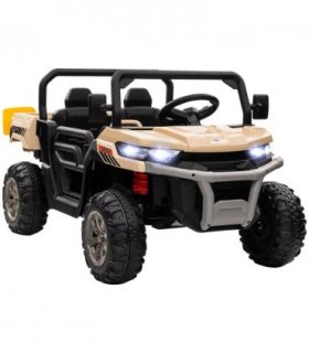 Two-Seater Kids Ride on Truck w/ Electric Bucket, Parental Remote - Yellow