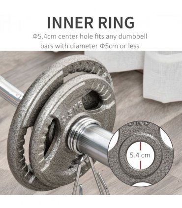 2" Olympic Weight Plates Sets for StrengthTraining w/ Weight 2 x 5kg, 2 x 2.5kg