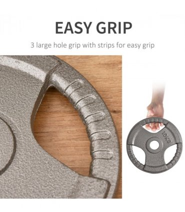 2" Olympic Weight Plates Sets for StrengthTraining w/ Weight 2 x 5kg, 2 x 2.5kg