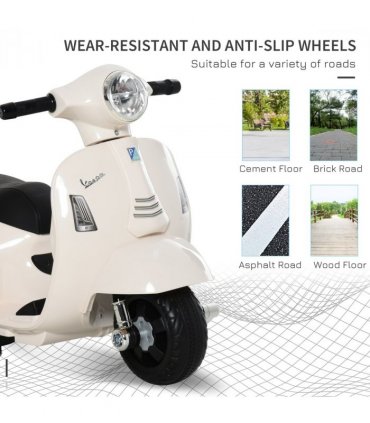 Vespa Licensed Kids Ride On Motorcycle 6V Battery Powered Electric Toys