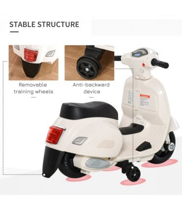 Vespa Licensed Kids Ride On Motorcycle 6V Battery Powered Electric Toys