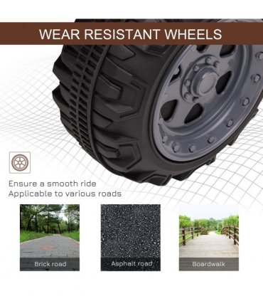 Kids Ride-on Four Wheeler ATV Car Black Electric 2 km/h 45 min Play 18-36 months