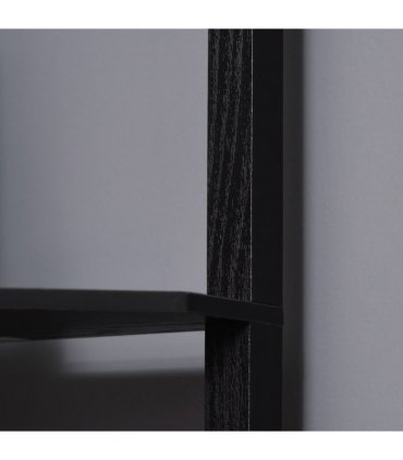 Floor Lamp with Shelves, Modern Standing Lamps for Living Room Bedroom, Black