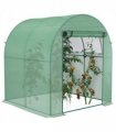 Polytunnel Greenhouse Green Steel PE 180W x 180D x 200H cm Walk-In Garden