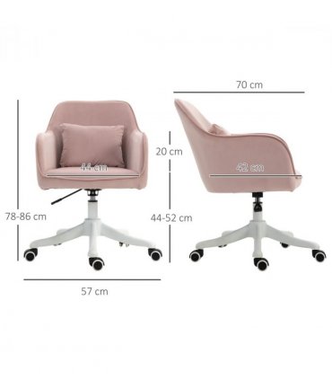 Office Chair with Rechargeable Electric Vibration Massage Lumbar Pillow, Wheels