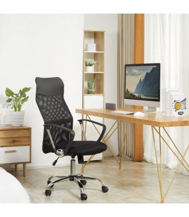 Mesh Black Executive Office Chair High Back Mesh Chair Desk Chairs