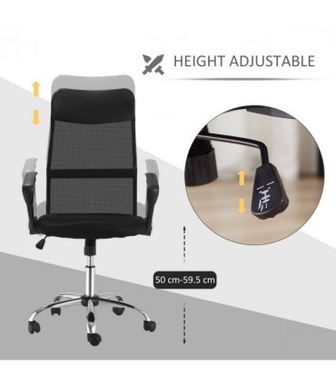 Mesh Black Executive Office Chair High Back Mesh Chair Desk Chairs