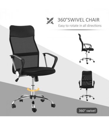 Mesh Black Executive Office Chair High Back Mesh Chair Desk Chairs