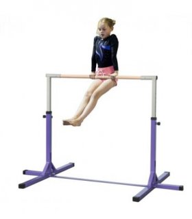 95-145 Hcm Professional Gymnastics Horizontal Bar For Kids Home Gym Fitness