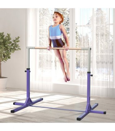 95-145 Hcm Professional Gymnastics Horizontal Bar For Kids Home Gym Fitness