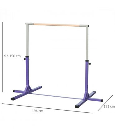 95-145 Hcm Professional Gymnastics Horizontal Bar For Kids Home Gym Fitness