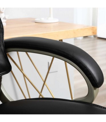 Executive Computer Office Desk Chair PU Leather Swivel Chairs High Back
