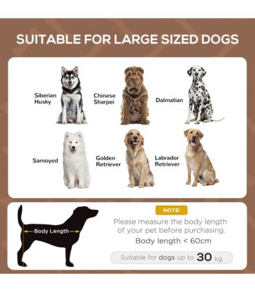 Metal Brown 92 cm Elevated Pet Bed Dog Cot Tent with Canopy Outdoor Coffee