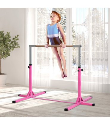 95-145 Hcm Professional Gymnastics Horizontal Bar For Kids Home Gym Fitness