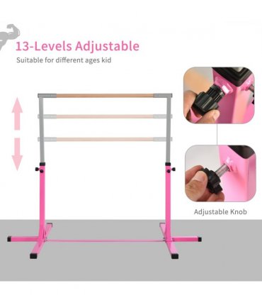 95-145 Hcm Professional Gymnastics Horizontal Bar For Kids Home Gym Fitness