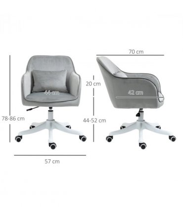 Office Chair with Rechargeable Electric Vibration Massage Lumbar Pillow, Wheels