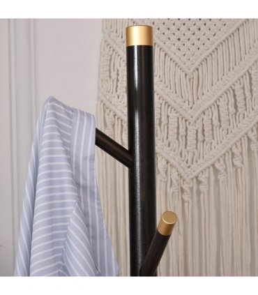 Freestanding Coat Rack Stand Industrial Coat Hanger with 6 Hooks for Hallway