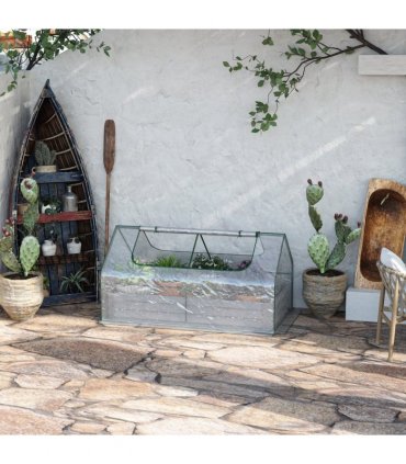 Steel Clear 185cm x 95cm x 92cm Raised Garden Bed Planter Box Kit Greenhouse