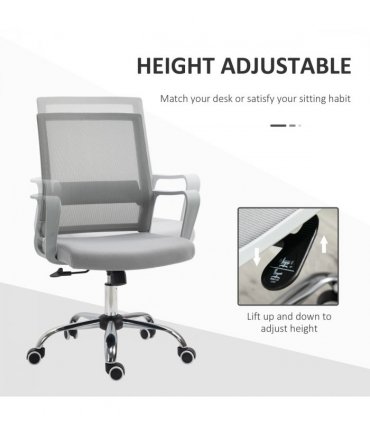 Mesh Ergonomic Office Chair Adjustable Height Mesh Chair with Swivel Wheels