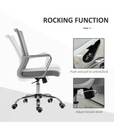 Mesh Ergonomic Office Chair Adjustable Height Mesh Chair with Swivel Wheels