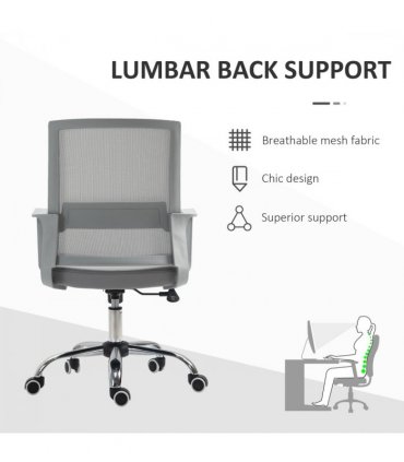 Mesh Ergonomic Office Chair Adjustable Height Mesh Chair with Swivel Wheels