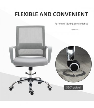 Mesh Ergonomic Office Chair Adjustable Height Mesh Chair with Swivel Wheels
