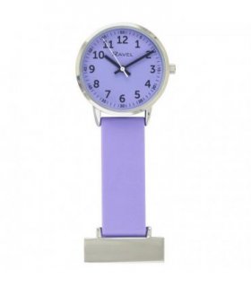 Ravel Purple Silicone Nurses Fob Watch R1107.7