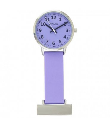 Ravel Purple Silicone Nurses Fob Watch R1107.7