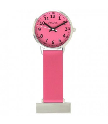 Ravel Pink Silicone Nurses Fob Watch R1107.5